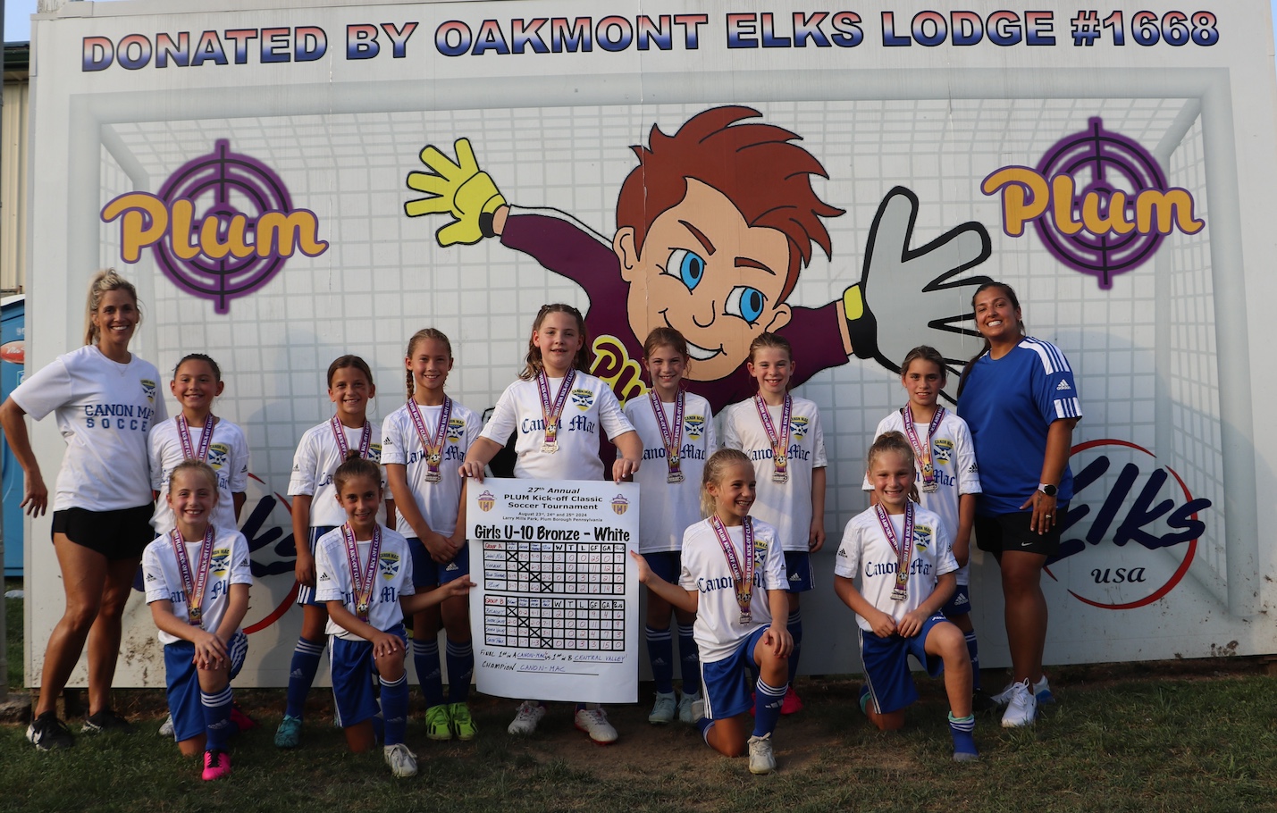 Girls U10 BRONZE White