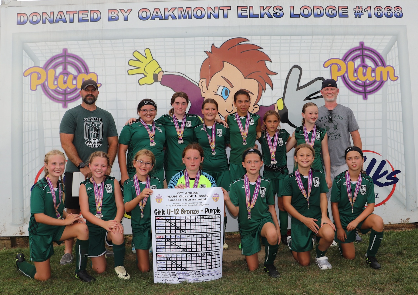 Girls U12 BRONZE Purple